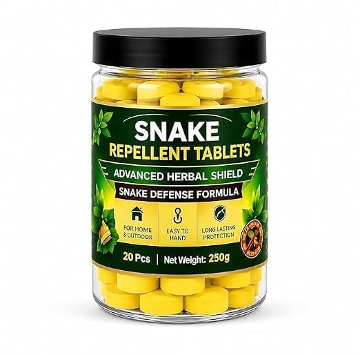 Snake Repellent Tablets for Home, Garden, Balcony, Garage & Outdoor Areas | Herbal Snake Away Formula for Indoor & Outdoor Protection | Long Lasting Easy Placement Pest Defense Tablets-image-21