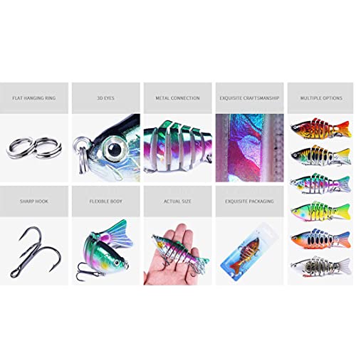 Bottlebottle WANGJUNSHOP Bottle 6 Segment Multi Jointed Swimbaits thumb #1