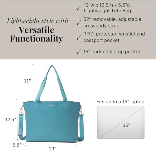 Baggallini Carryall Laptop Tote-Medium 12x19 Inch Travel Crossbody Shoulder Bag4