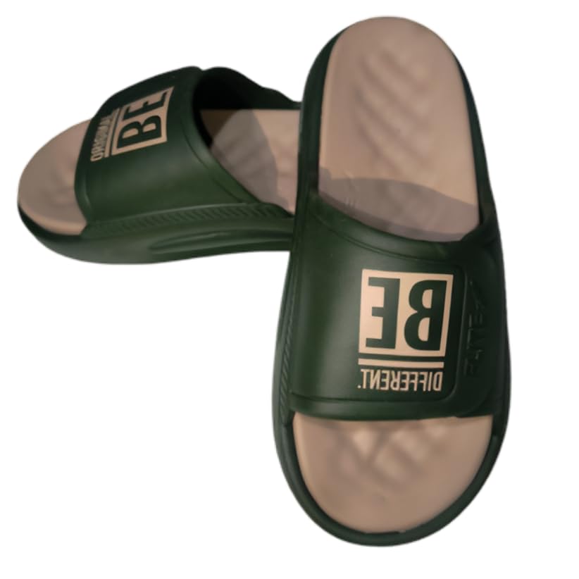 Image of FLITE FL-2052 Men's Slides - Cushioned Casual Sandals for Gents, Soft Plush Padding & Bold Color Design