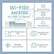 Tenda Nova MX21 Pro Wi-Fi 6E Mesh WLAN System - AXE5700 Tri-Band (Unterstützt 6G-Band) - Ersetzt Router und Repeater - empfohlen für Häuser mit 1-2 Schlafzimmern - Kompatibel mit Alexa - 1er Pack