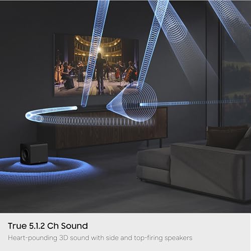Image of Samsung Q-Series Soundbar HW-Q800H 5.1.2ch with Wireless Subwoofer, Wireless Dolby Atmos, Q-Symphony, SpaceFit Sound Pro, Adaptive Sound, Game Mode Pro, Alexa Built-in (2026 Model)