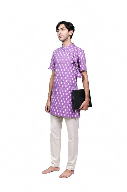 Men's Gen-Z Printed Bagalbandhi | Premium Cotton Traditional Ethnic Wear | Stylish Festive & Wedding Outfit-picture-28