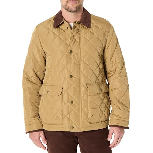 Amazon Essentials Men's Quilted Midweight Jacket, Tan, X-Large - image 1