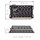 KIT Set FÜR Stetson STX104 1 5-Wege elektronische Frequenzweiche, Equalizer, 4 Eingänge, 5 Ausgänge, mit Bass Boost und Subsonic Filter, für Auto, 1 Stück