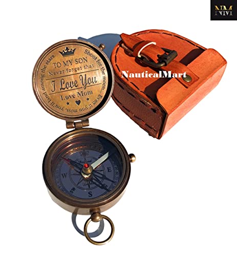 Brújula de latón personalizada para regalo miniatura 7