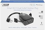 Feit Electric 120V 15A Smart WiFi Enabled Dual Outlet Wall Plug