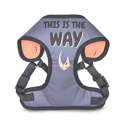 STAR WARS for Pets The Mandalorian: Mandalorian Dog Harness | D Ring Pet Harness for Medium Dogs