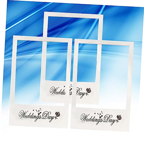 Gadpiparty 3Pcs Moldura De Cabine De Foto DIY Moldura De Selfie Personalizada Moldura De Foto Cabine