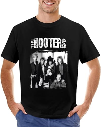 The Hooters T-Shirt Man's Fashion Black Unisex Tees XL The Hooters T-Shirt Man's Fashion Black Unisex Tees XL