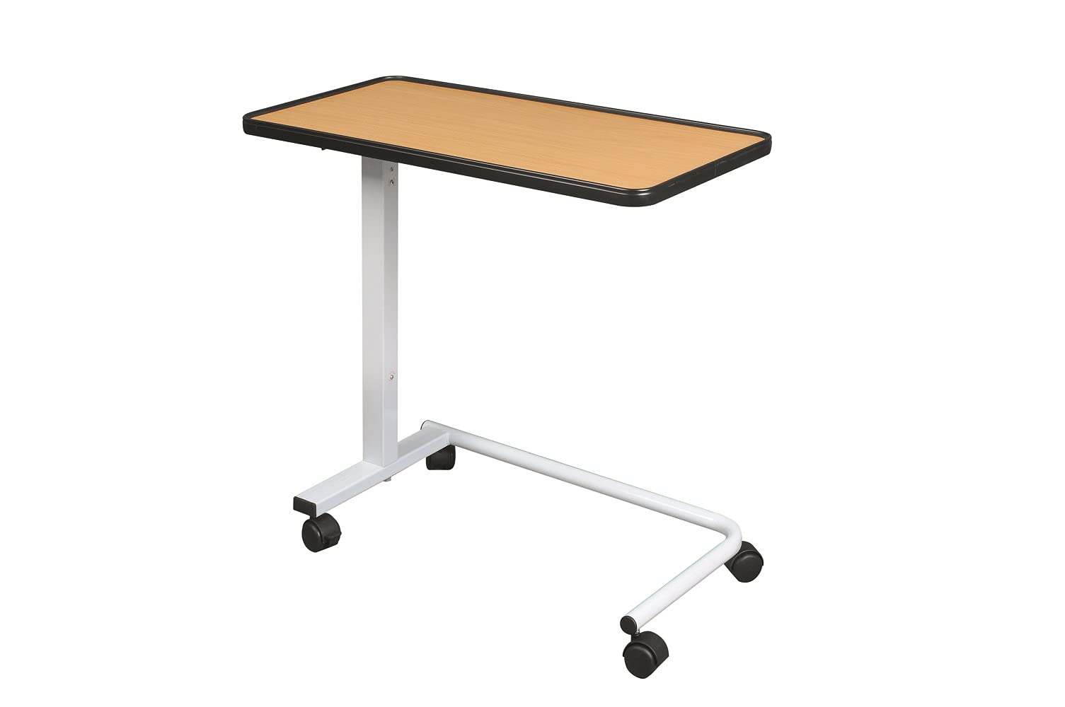 Identidades, Mesa de Cama, Corfú, 2 bandejas, Bandeja reclinable de 30°, Ideal para Cama y sillón, Ajustable de una Mano, Mesa con Ruedas, Ruedas de Freno, Ideal para Personas acomodadas, Mesa de
