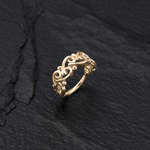 Gold Nose Ring, 14K Gold Plated Silver Unique Indian Boho Tribal Nose Hoop Piercing Earring, Small Nose Ring Hoop, fits Tragus, Earlobes, Helix, Septum, 20g, Handmade Piercing Jewelry