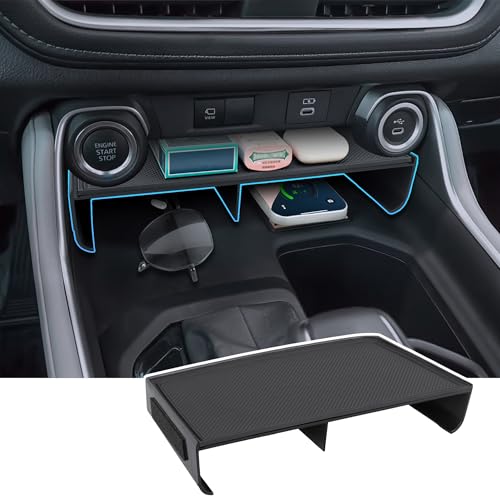 Sinminou Center Console Organizer Compatible with 2023-2025 2026 Toyota Grand Highlander Interior Accessories Console Organizer Tray for Cell Phone and Vehicle Key