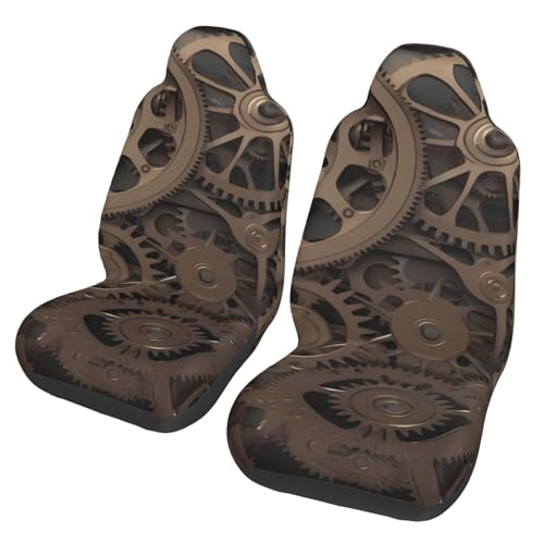 Housses de siège steampunk lot de 2 protections auto - 2