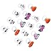 Wakauto 50Pcs Halloween Led Rings Pumpkin Bat Ghost Light up Rings Juguetes Que Brillan en La Oscuridad Favores de La Fiesta de Halloween para Niños Niños Niñas (Color Aleatorio)