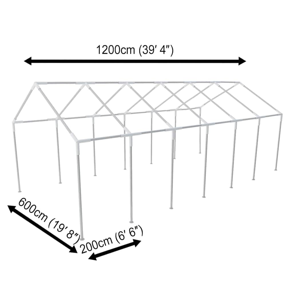 Namiot ogrodowy biały 12 x 6 m