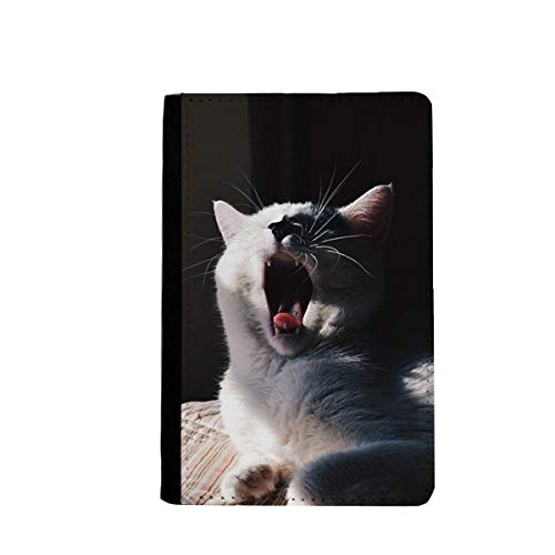 Protège-passeport chat pour vos voyages | Organisateur billets 9,4x14,7 cm