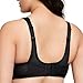 Full Figure Plus Size No-Bounce Camisole Elite Sports Bra Wirefree #1067 Black