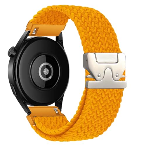 Bracelet Montre Connectée Réglable Anti Transpiration Orange 22mm