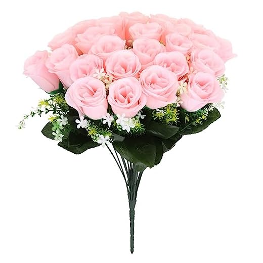 PRETYZOOM Flor Artificial Novia con Ramo Ramos De Novia para La Novia Ramo De Flores De Imitación Novia Ramos En Cascada Ramo De Flores De Navidad Flor Preservada Flor De Seda Rosa De Dama