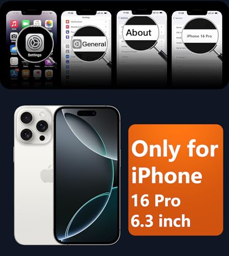 Image of FNTCASE for iPhone 16 Pro Case: Magnetic Matte Translucent Military Grade Drop Protective Phone Case | Shockproof Thin Rugged Durable Protection Bumper Cover
