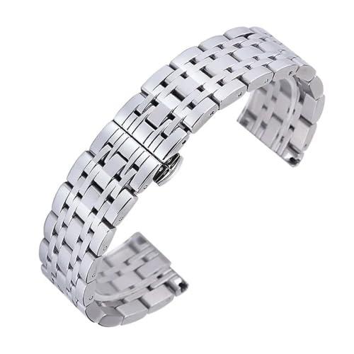 Montre tendance 22mm en métal argenté pour sublimer vos soirées