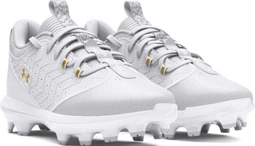 Under Armour Harper 9 TPU JR - Boys' Grade School (White/Metallic Gold/White)4