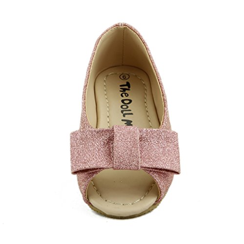 The Doll Maker Girl's Glimmer Peep Toe Sandal - FBA173105D-92