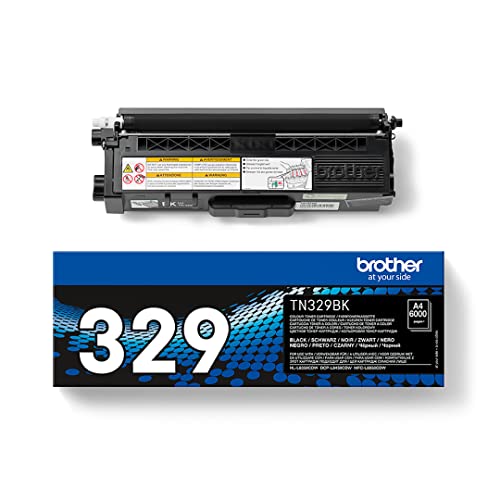 Brother TN-329BK Toner Cartridge, Black, Single Pack, Super High Yield, Includes 1 x Toner Cartridge, Brother Genuine Supplies