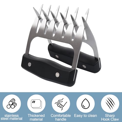 2 Stücke Pulled Pork Krallen Meat Claws Nicht Leicht zu Verformen Und Leicht Zu Reinigen für Grillliebhaber Koch Geschenke Kitchen Gadgets