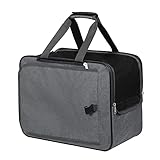 Para las mascotas pequeñas: Es apropiado para gatos, conejos, mini perros como chihuahuas, caniches, etc. Tenga en cuenta que este producto no es recomendado para mascotas grandes. La capacidad de carga máxima del transportín para perros es de 8 kg. Mide el peso de su mascota antes de usarlo.