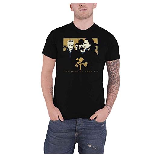 U2 T Shirt Joshua Tree Album Band Logo Nuevo Oficial De Los Hombres Size L