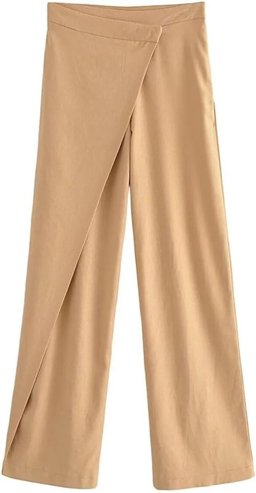 Women's High Waist Asymmetric Loose Suit Pants