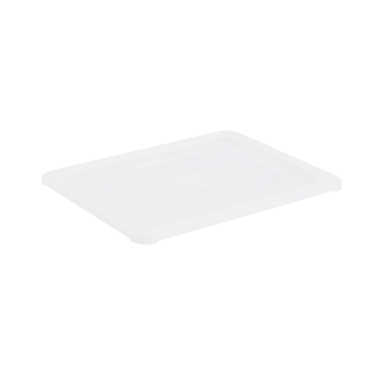 Restaurantware Food Pan Lids Pack of 10 Clear Plastic Lids for Half Size Food Containers, Rectangle Covers with Easy Open Tab Dishwashable Hot Cold Friendly for Restaurants Buffet Commercial Kitchens