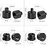 8Pcs Microphone Thread Adapter Kit - 1/4" to 3/8" & 3/8" to 1/4" Male/Female Converters for Mic Stands, Camera Tripods & DJ Gear - Heavy Duty Metal Audio Adapters #1