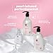 Luseta Glossy Pearl Trio Hair Care Set Smoothing & Moisturizing Shampoo and Conditioner Hydrating Hair Oil Detangle,Nourish Strands Add Shine
