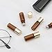 JIUWU 15 Pack Mini Amber 3ml Glass Essential Oil Roller Bottles with Stainless Steel Roller Ball Refillable Beauty Perfume Portable Roller Bottle Empty Vials 2 Funnels, 1 Tool