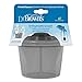 Dr. Brown's Baby Formula Dispenser with Snap-On Lid for On-the-Go Feedings,Milk Powder Dispenser for Traveling with Infant,Gray