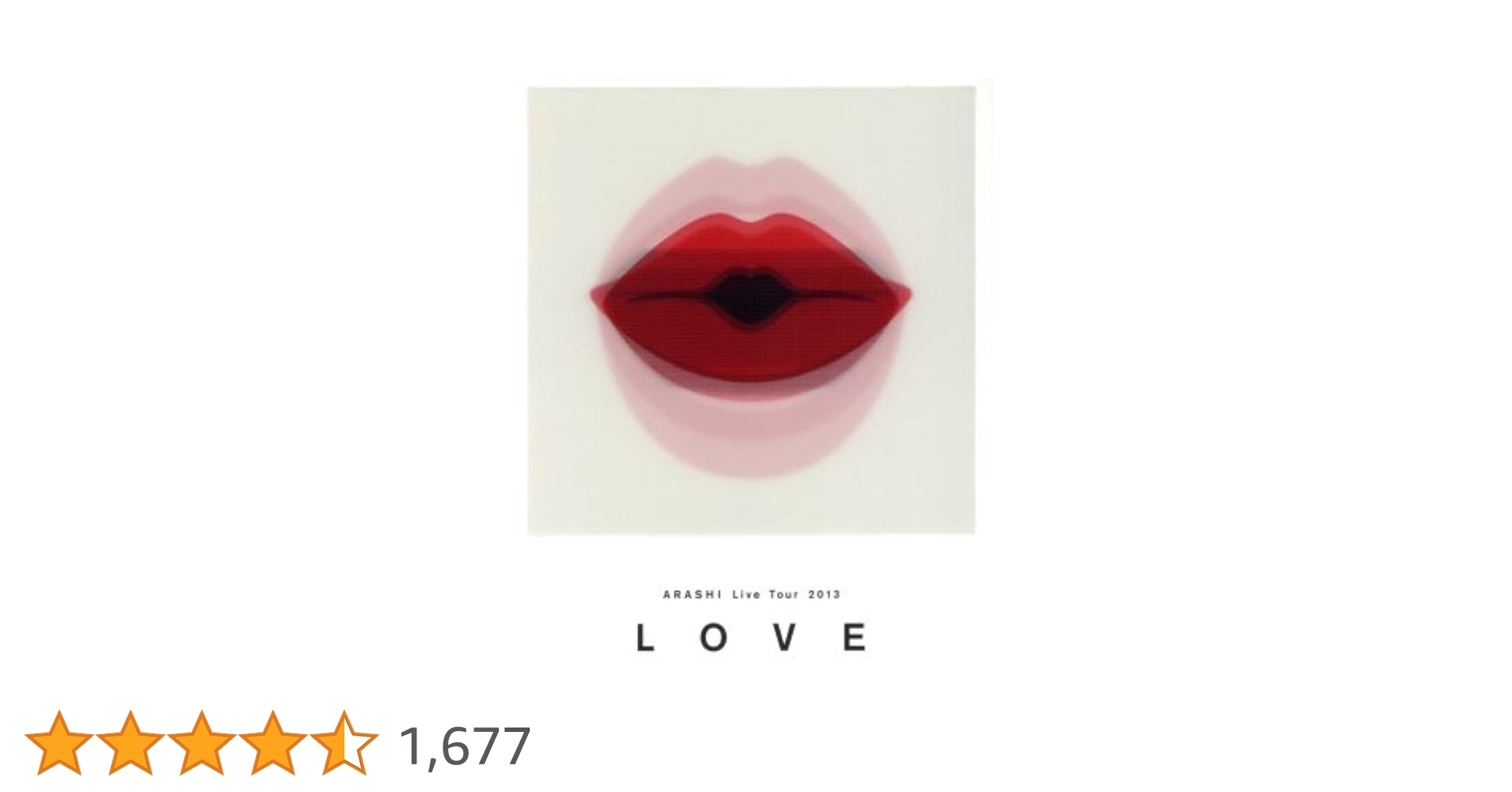 嵐/ARASHI Live Tour 2013\"LOVE\"〈2枚組〉 ARASHI Live Tour 2013 