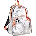 Produktbild Eastsport Klarer Rucksack, Vollständig Transparent Mit Verstellbaren Gepolsterten Trägern (Klar/Schwarz/Orange/Schlangenmuster)