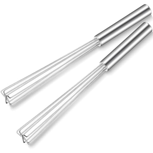 Image of Baderke Espresso Whisk Tool 10.6 inch Mini Whisk for Coffee Stirring, 2 Pack