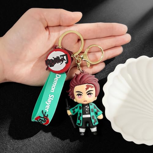 Mini figurine Anime Slayer en porte-clés mignon pour sac à dos