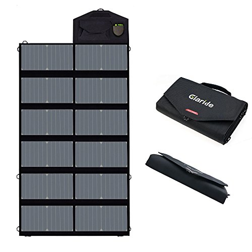 GIARIDE Foldable Solar Panel USB/DC Solar Panel Charger 18V Portable Solar Panel 80W for Laptop Solar Battery Charger for Camping Portable Solar Panels for Rv Portable Solar Charger for Car Battery