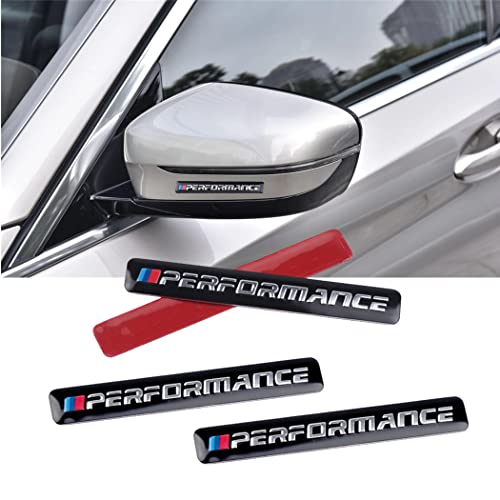 Car 3 Color Classic Badge Metal Sticker is Suitable for car Windshield Side Mudguard Bumper Trunk Hood and car Interior and so on（4PCS Black）