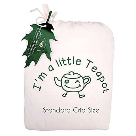 I'm A Little Teapot Organic Cotton Crib Mattress Pad Cover