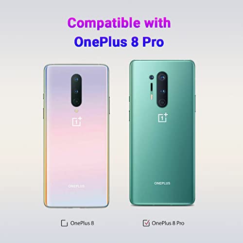 Image of LIRAMARK Liquid Silicone Soft Back Cover Case for OnePlus 8 Pro / 1+8 Pro (Black)