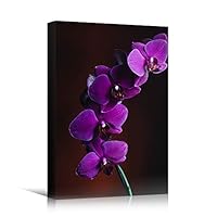 Canvas Wall Art Purple Flower Portraiture Colorful Floral Multicolor Photography Portrait Romantics - 12x18 inches