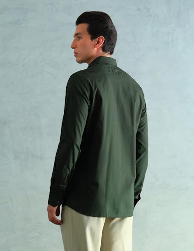 Image of Arrow Slim Fit Mens Formal Shirt - 100% Cotton, Breathable & Comfortable, Full Sleeves Shirts for Men