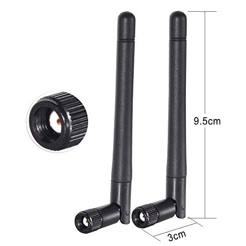 WLAN Antenne 2.4G/5G Antenne 3dBi DualBand Kipp-und-Schwenkbar RP SMA WLAN Antenne 2 Stücke für WiFi Card WLAN PCI Karten Wirelesse Router