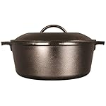 Lodge 7-Quart Cast Iron Dutch Oven – Made in USA, Pre-Seasoned, PFAS-Free & Non-Toxic, Heat-Treated, Induction Compatible, Self-Basting Lid, Durable Multi-Use Cooking Pot for Oven to Table - Image 2